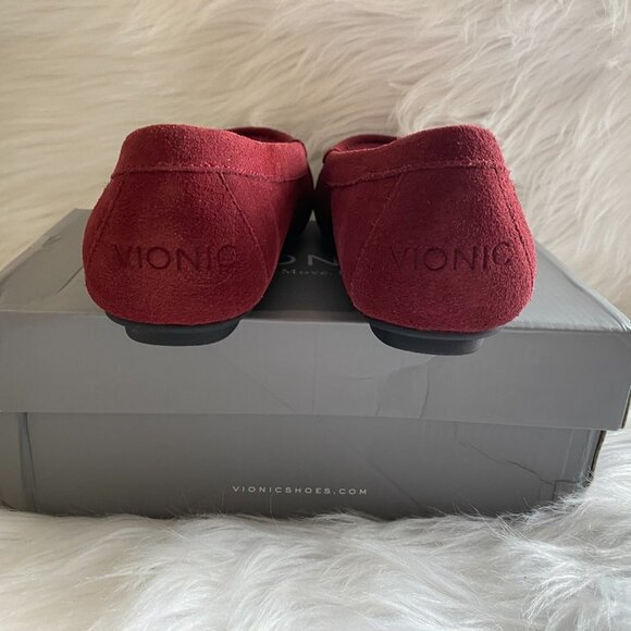 Vionic suede loafers Wine - Picture 4 of 6